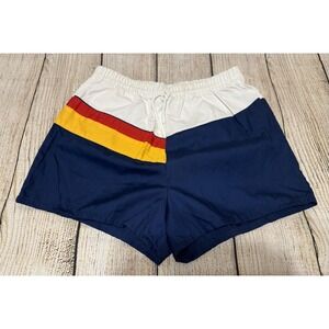 Vintage 80's Cutloose Shorts Swim Trunks Color Block Sz XL 18-20 Boys GTubI